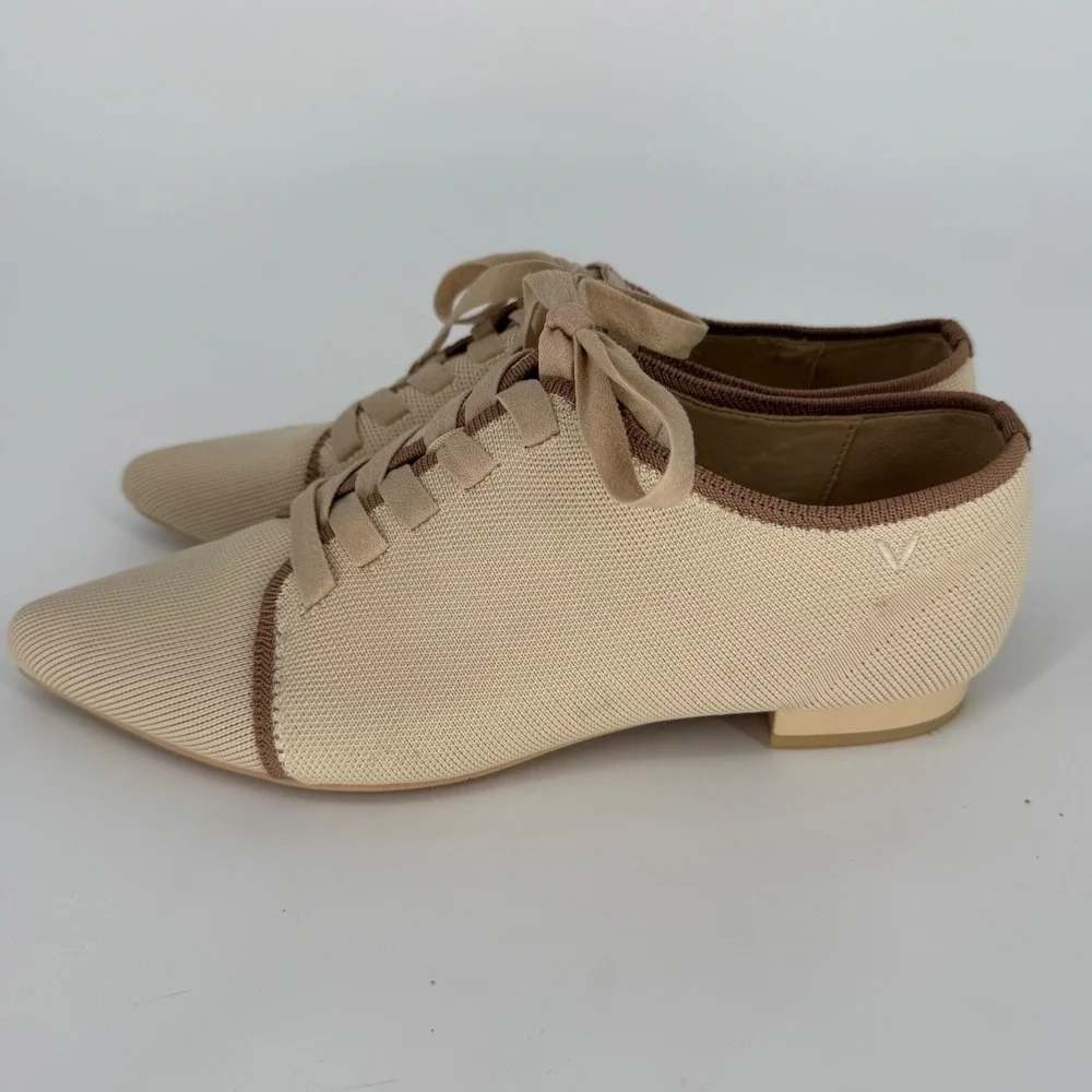 VIVAIA GRACE WOMEN'S CLASSIC LOAFERS HEELED OXFORDS IVORY BEIGE SIZE 39‎